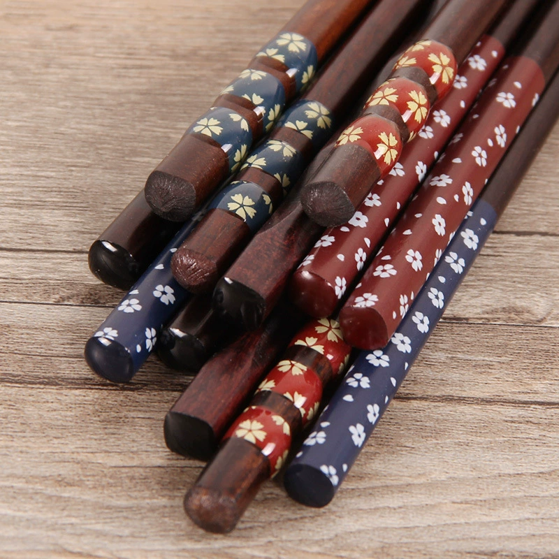 Japanese Craft Wooden Chopsticks by - Six Color Variants for Restaurant & Home Use