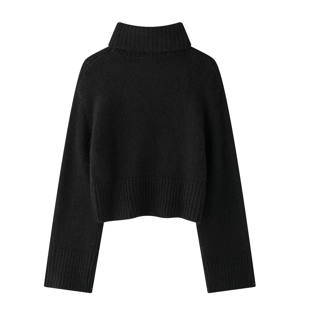  colored knitted sweater, европейский стиль