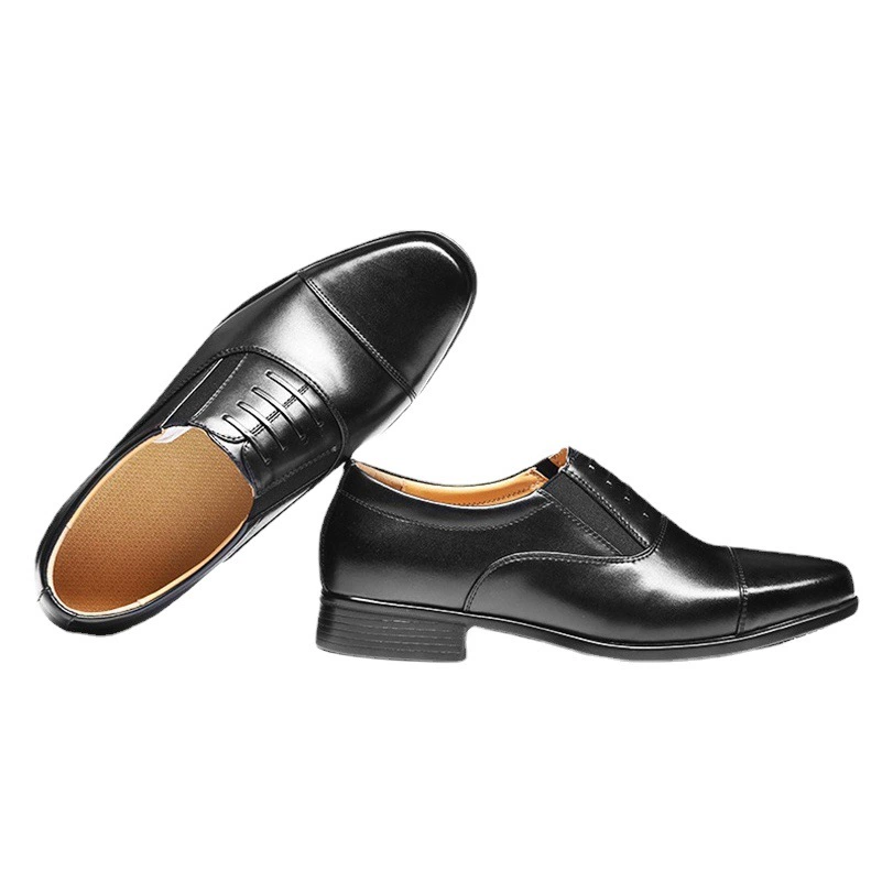 Мужские классические кожаные туфли Jihua 3515 черного цвета, весна-осень, на три застежки, деловые, низкие, из натуральной кожи.