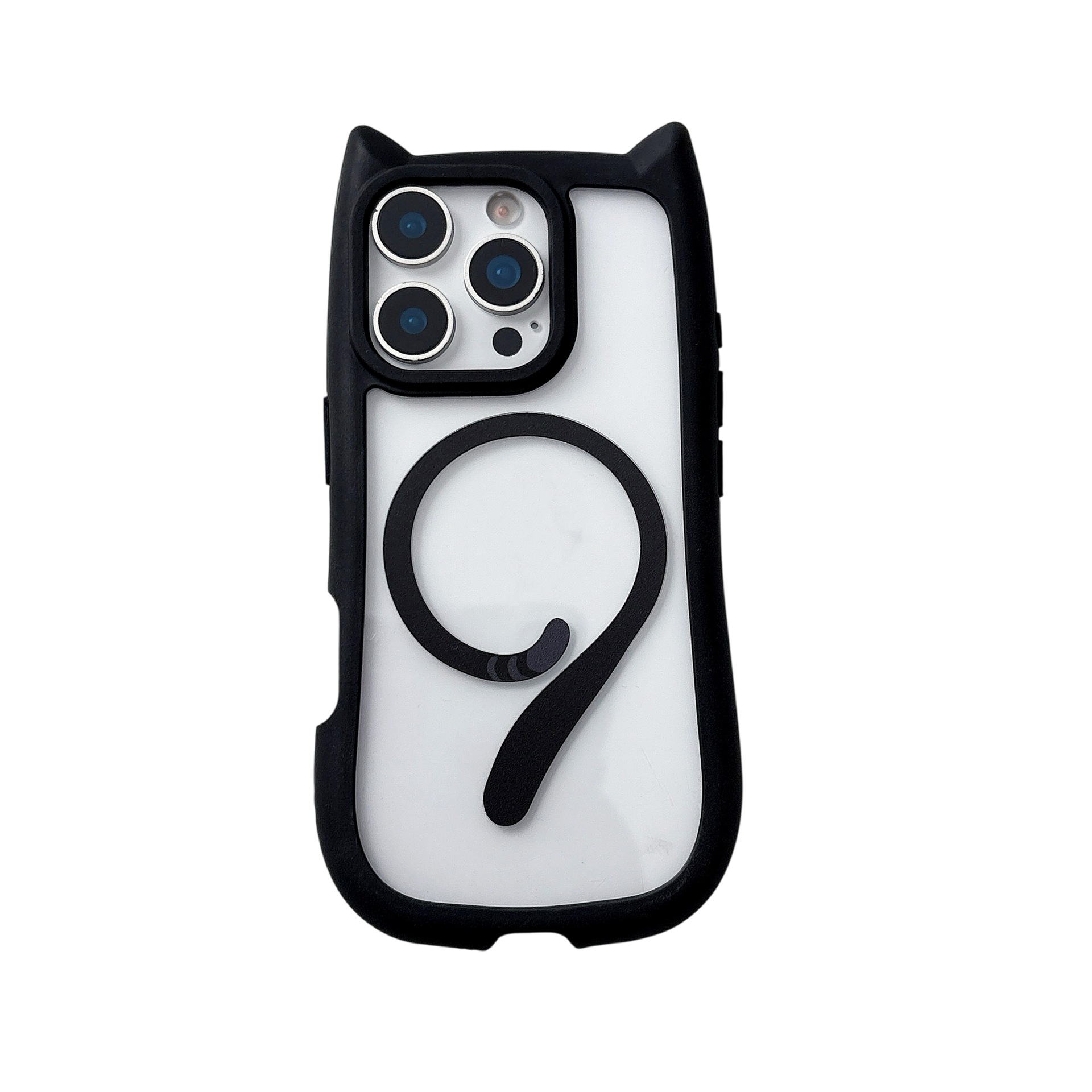 Magnetic Phone Case With Cat Ears And Tail For Phone 17 Pro Max_voghion.com