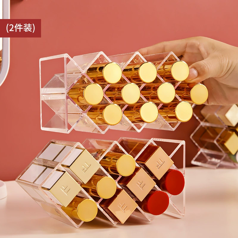 Lipstick, acrylic storage box, cosmetic table transparent stand, internet celebrity