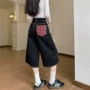 夏季宽松显瘦直筒牛仔裤