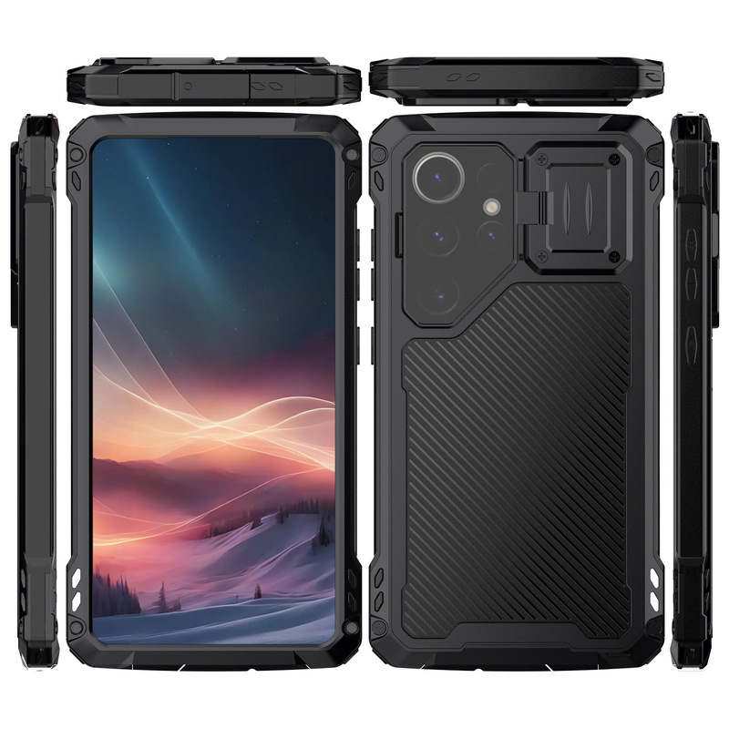 Suitable for Samsung Galaxy S24Ultra Mobile Phone Case S25Ultra S26U Waterproof Metal Stand Protective Case Suitable for Samsung Galaxy S24Ultra Mobile Phone Case S25Ultra S26U Waterproof Metal Stand Protective Case