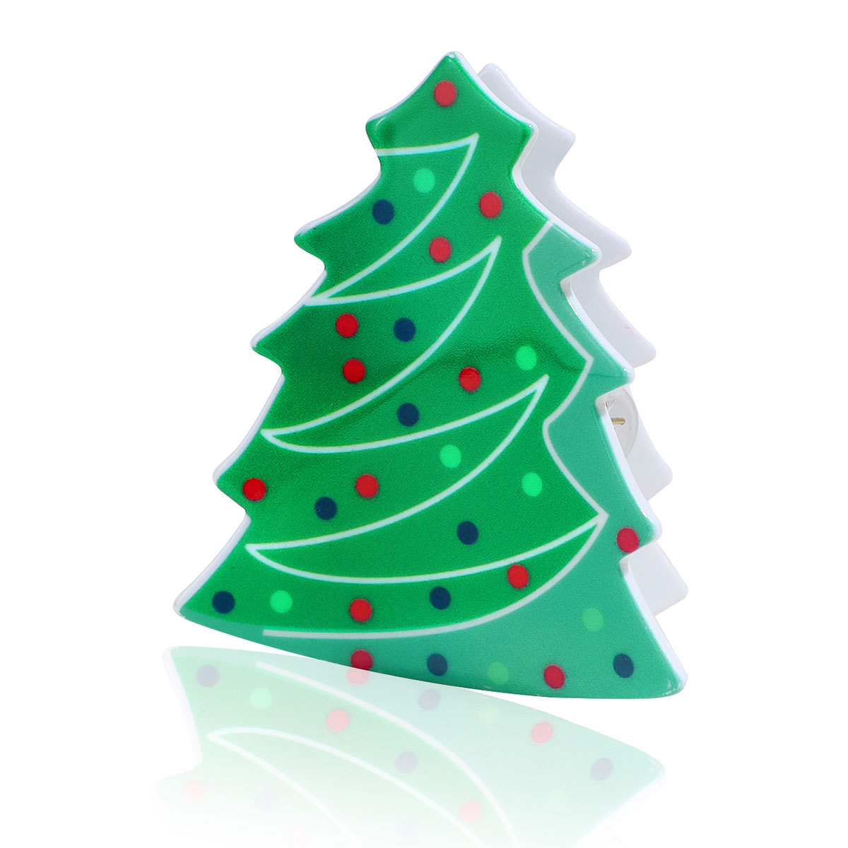 Glam, Christmas, Classic Style Style Christmas Glam Christmas Classic Style Women's Christmas Tree Santa Claus Plastic Resin Hair Claws