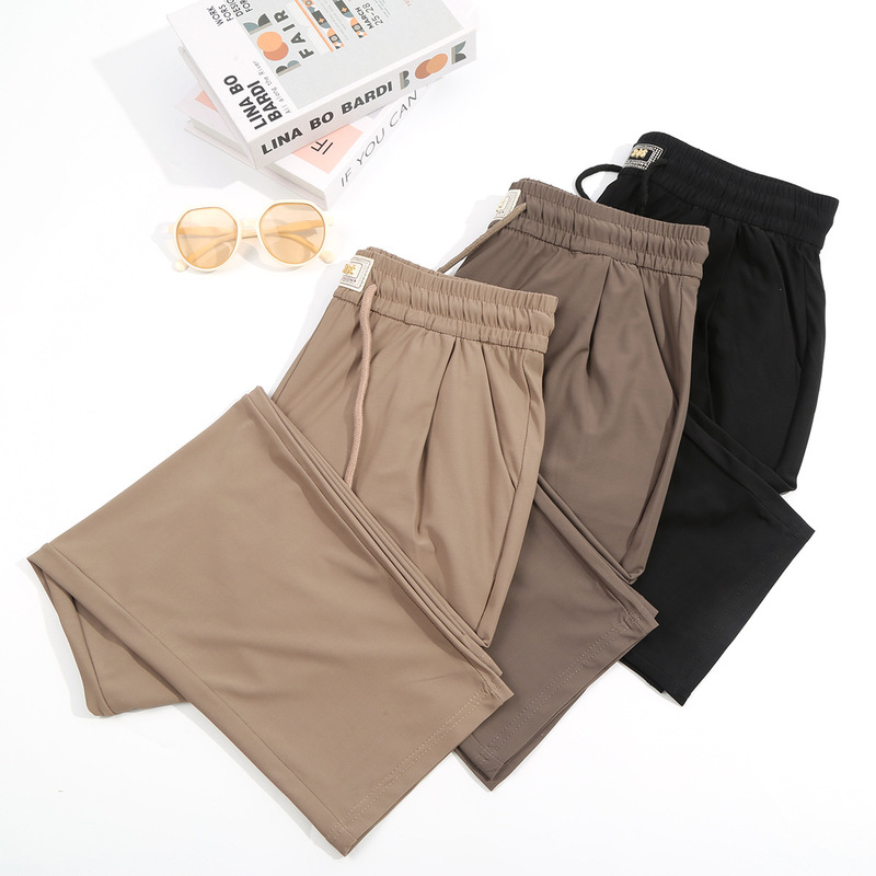 Anti-Mosquito Pants for Women, Summer Adult Ice Silk Pants, Lightweight Summer Pants, Lazy Style for Petite Women, Soft Pants