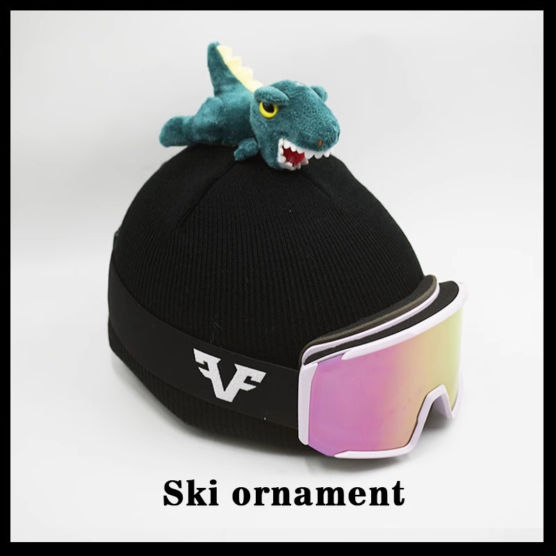 Tyrannosaurus Rex Helmet Cover Windproof Winter Warm Hat Handmade