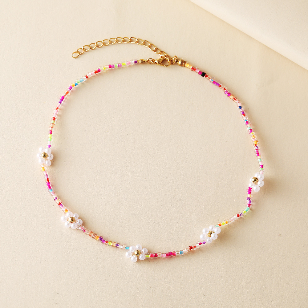 Einfacher Stil Geometrisch Perlen Eingelegte Perlen Frau Halskette display picture 5