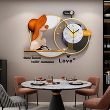 欧式轻奢网红钟表挂钟客厅简约现代个性创意挂表大气家用挂墙时钟