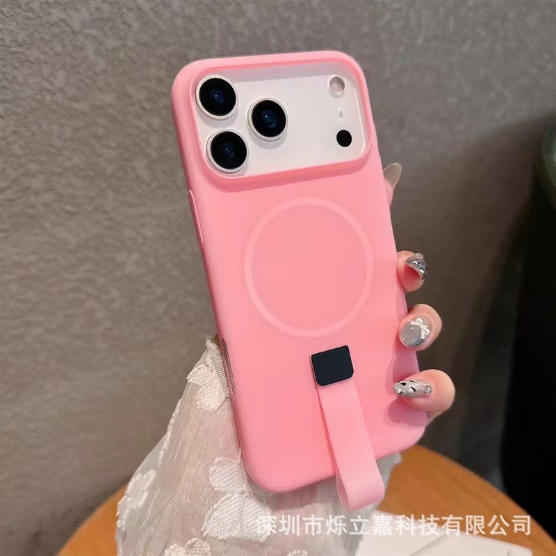 适用iphone17果冻糖果小尾巴磁吸手机壳苹果16PROMAX一体挂绳护套|undefined