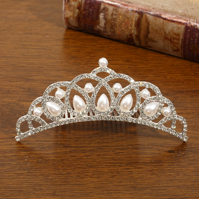 Детская металлическая тиара princess, блестящие стразовые ободки для волос, подарок на день рождения, несколько стилей