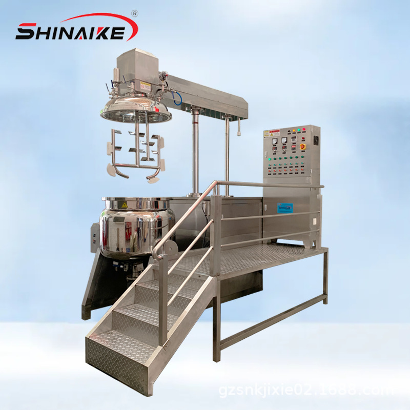 工厂液压升降真空均质乳化机化妆品食品原料膏霜乳化机