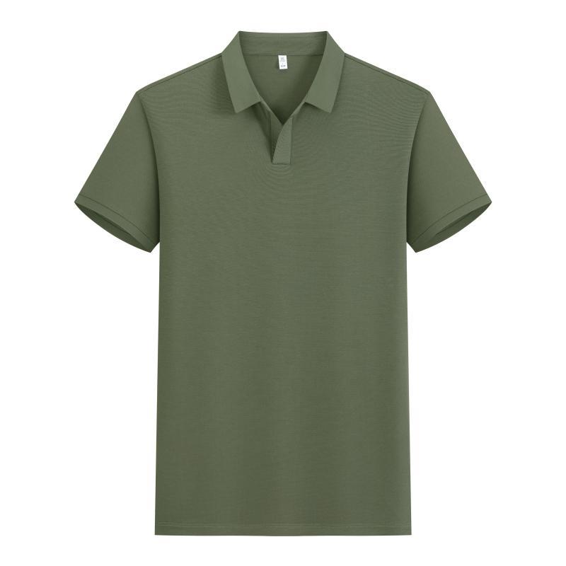 200G camiseta polo 2025 verano de manga corta ropa de trabajo de hombres y mujeres logotipo de impresión personalizado