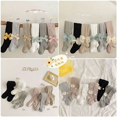 Spring and Autumn Children's Leggings Baby Leggings A Grade Crochet Striped Cute Girls' One-Piece Socks Wholesale 2023