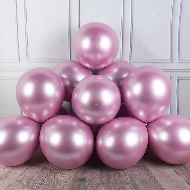 1.8 g de globo de color metálico al por mayor de 10 pulgadas para la fiesta de cumpleaños de la casa de bodas para niños con globo cromado brillante image 14