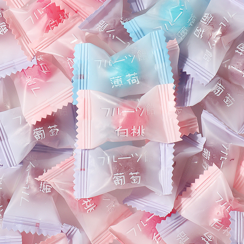 화이트 복숭아 + 포도 + 민트 혼합 500g (약 116 PC)