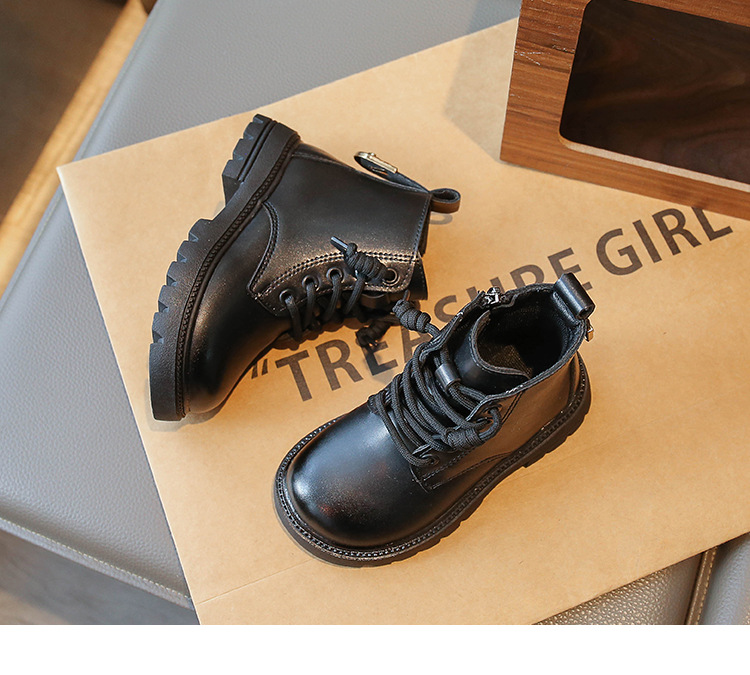 Children's Martin Boot Style Sneakers Soft Sole Lightweight_voghion.com