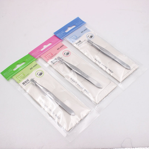 Jindari Mei Eyebrow Tweezers, Stainless Steel Eyebrow Clip, Mini Tweezers for Removing Beard, Mustache, and Body Hair – Eyebrow Epilator Pliers