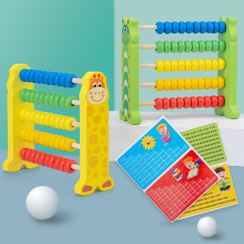 Estante de computación de cinco velocidades juguetes educativos digitales jardín de infantes Estudiantes de escuela primaria que aprenden calculadora Abacus rack enseñanza material didáctico
