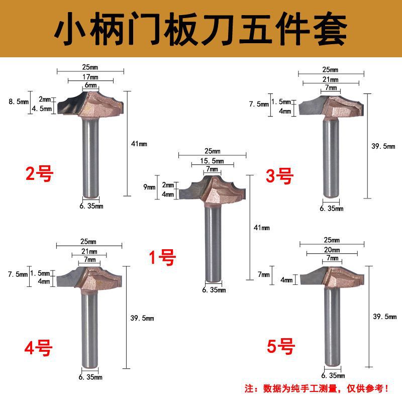 门板刀木工铣刀套装橱柜修边机直刀头开槽木工刀具铣刀雕刻机花刀