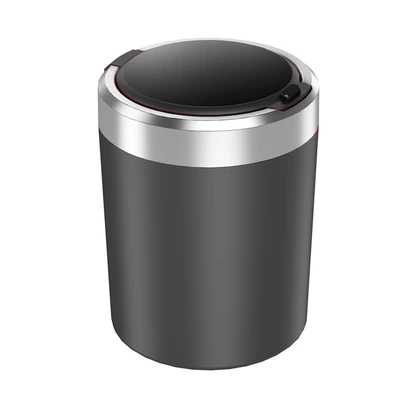 Car Ashtray Creative and Personalized Metal Stainless Steel Pop-Up Lid Air Vent Ashtray with Lid Car Accessories Wholesale (Car ashtray) - y6a-black-stainless-steel-liner