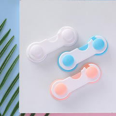 Baby safety lock wardrobe plastic sliding door buckle lock without punching multi-functional baby safety tower buckle lock