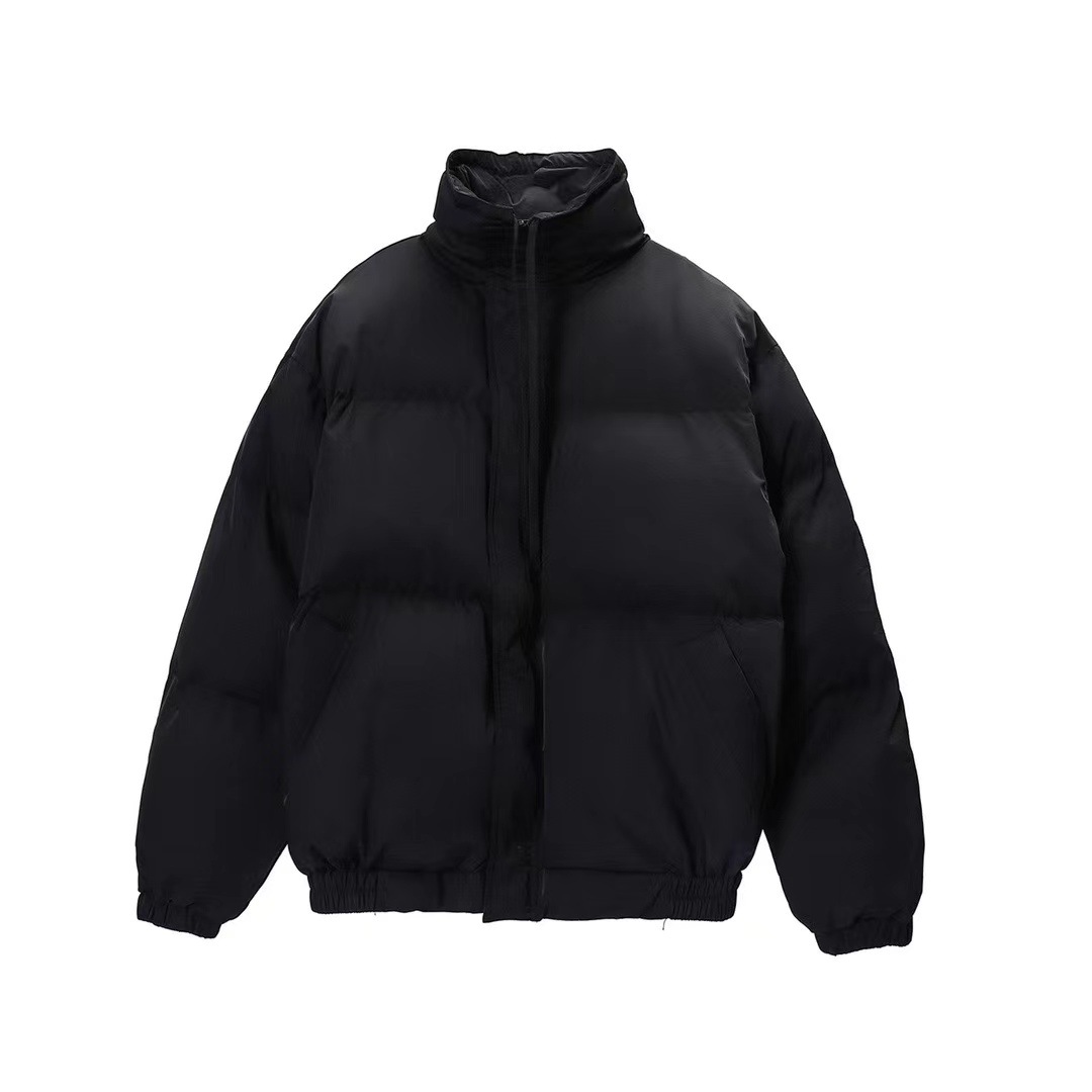 Men's Reflective Puffer Jacket Warm High Street Winter Coat_voghion.com