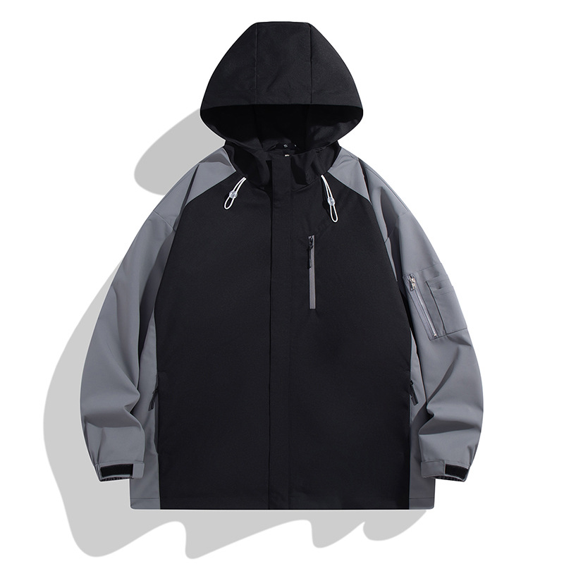 Men's Clothing Outdoor Jacket Spring Color Matching Workwear Jacket Versatile Casual Jackets_voghion.com