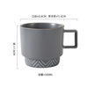 Ceramics, coffee tea with glass, cup for beloved, set, simple and elegant design