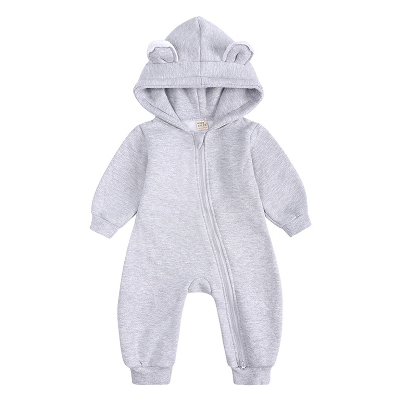 Amazon Wish European and American Children's Clothing Autumn and Winter Infant Long-Sleeved Rompers Warm Baby Jumpsuits Baby Clothes