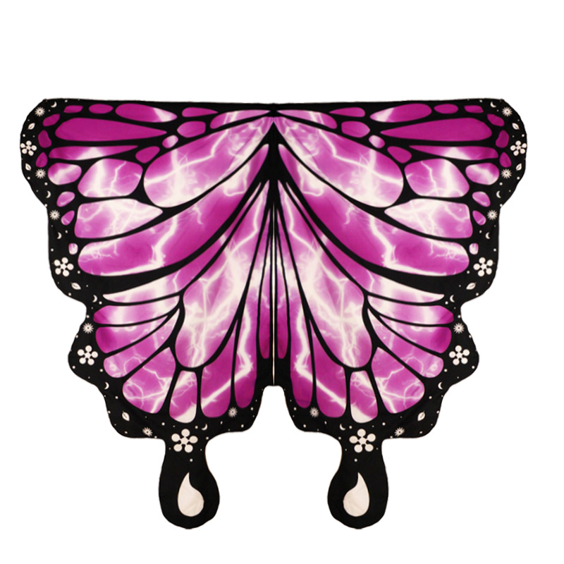 Halloween nuevo capas de mariposa de doble capa capa de doble cara capas de rayas de piel impresión digital capas de color exterior