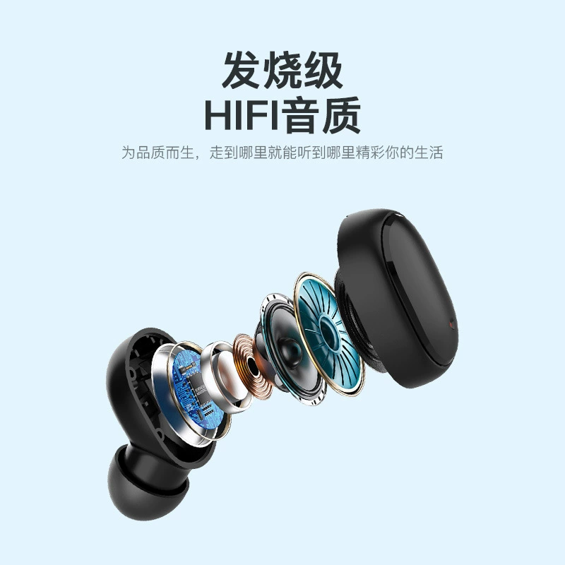 Беспроводные наушники Bluetooth, TWS с зарядным кейсом, Hi‑Fi звук, лёгкие