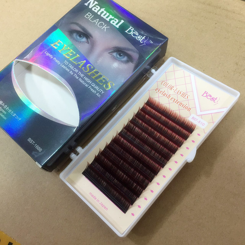 新しいグラデーションカラーつけまつげミンクヘアナチュラルシミュレーションまつげ植毛まつげ美容まつげ特別なまつげ移植卸売|undefined