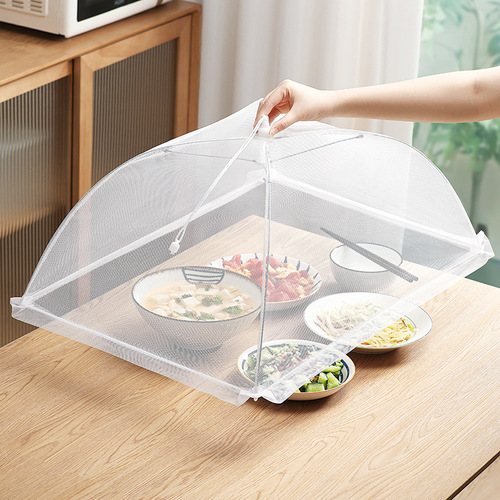 Dinner table cover, household folding table cover, new dust-proof and fly-proof meal cover, leftover food network large cover