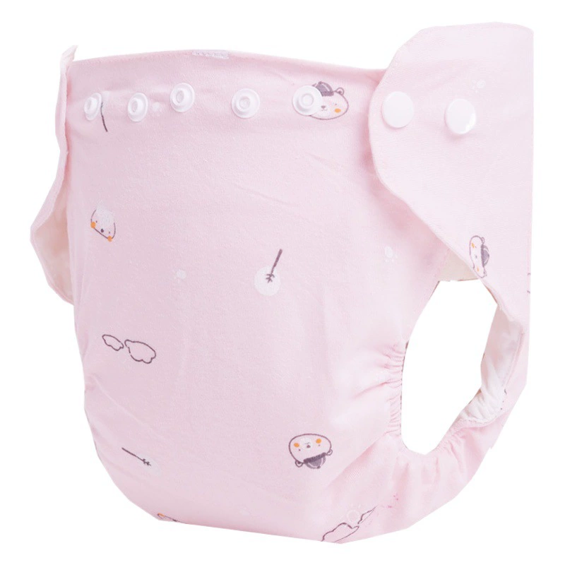 Детские подгузники-штаны для новорожденных, хлопковые непромокаемые детские дышащие герметичные моющиеся подгузники с кнопками, тренировочные штаны