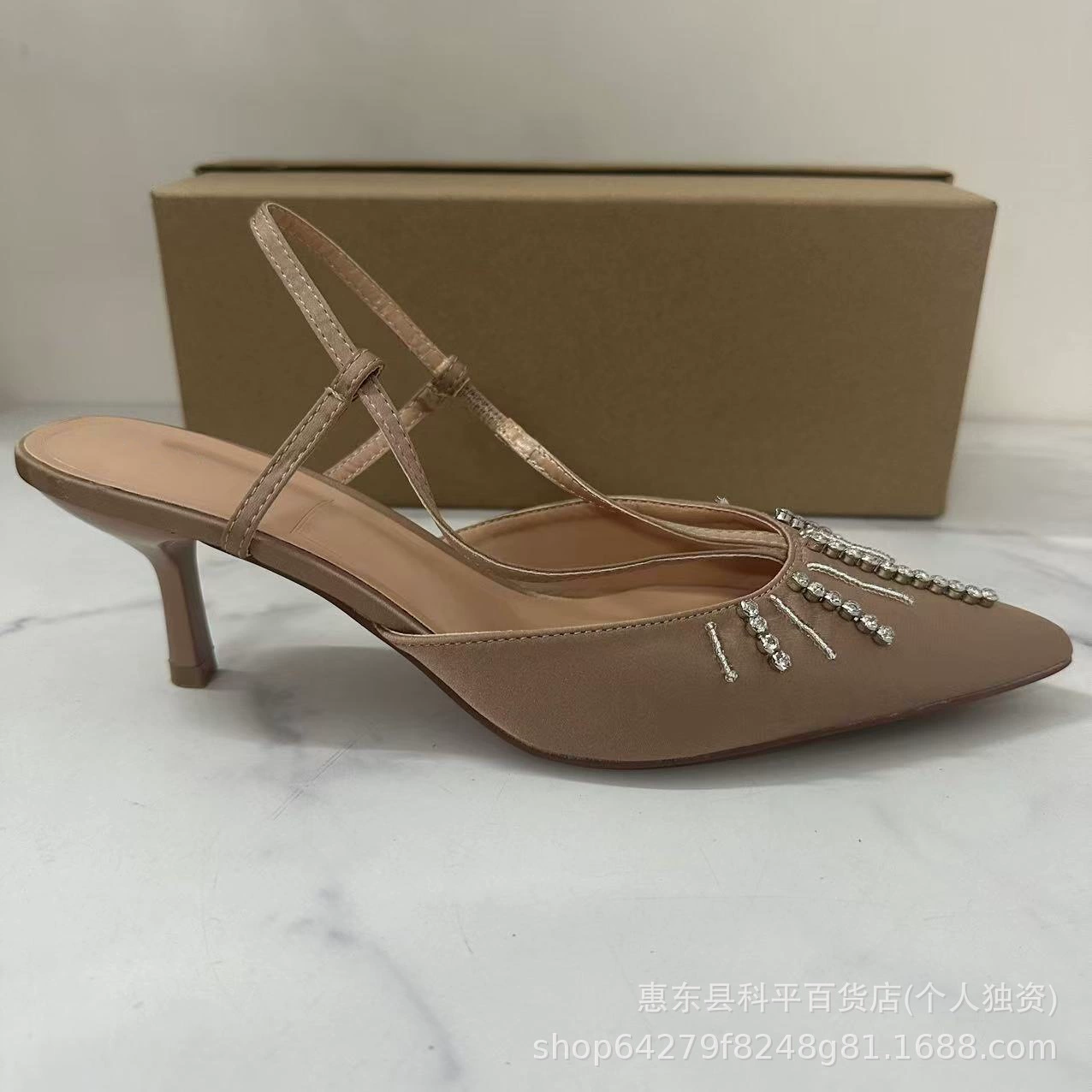 2025 год весна новая стиль pointed toe stiletto высокие каблуки, обтягивающий французский стиль, сексуальные и красивые туфли на пряжке у основания для женщин
