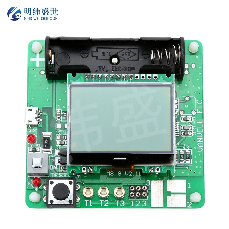 Графический тестер транзисторов M8, версия M328, индуктивность, емкость, Настольный Многофункциональный тестер ESR