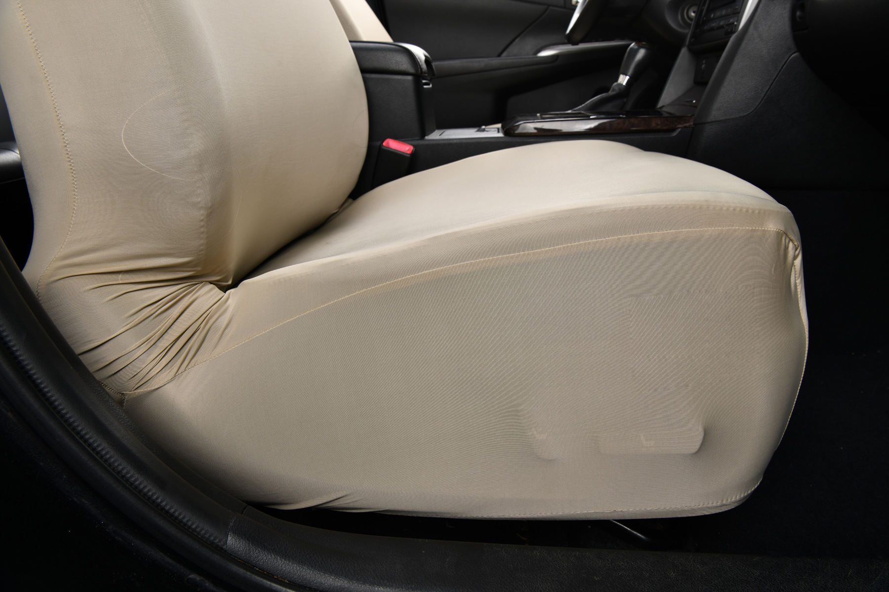 Ice Silk Elastic Non-Slip Car Seat Cover, Cooling B-Style Front Seat Single Universal Type Dustproof Car Seat Cover