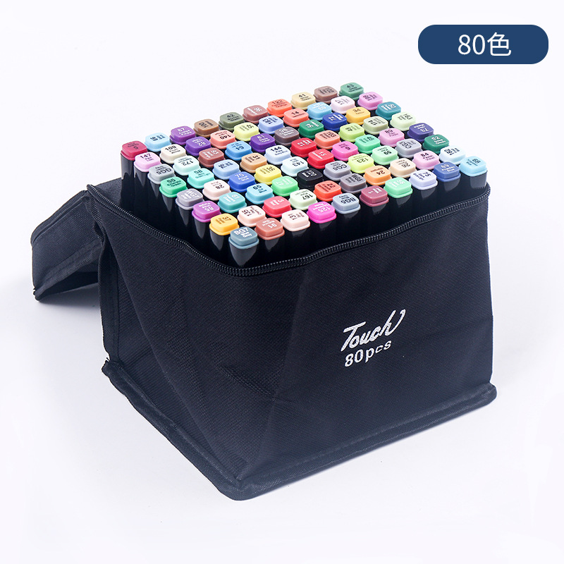 Marca pluma estudiante arte pintura de color especial 36/48/80/168 color pintura doble cabeza marca pluma traje