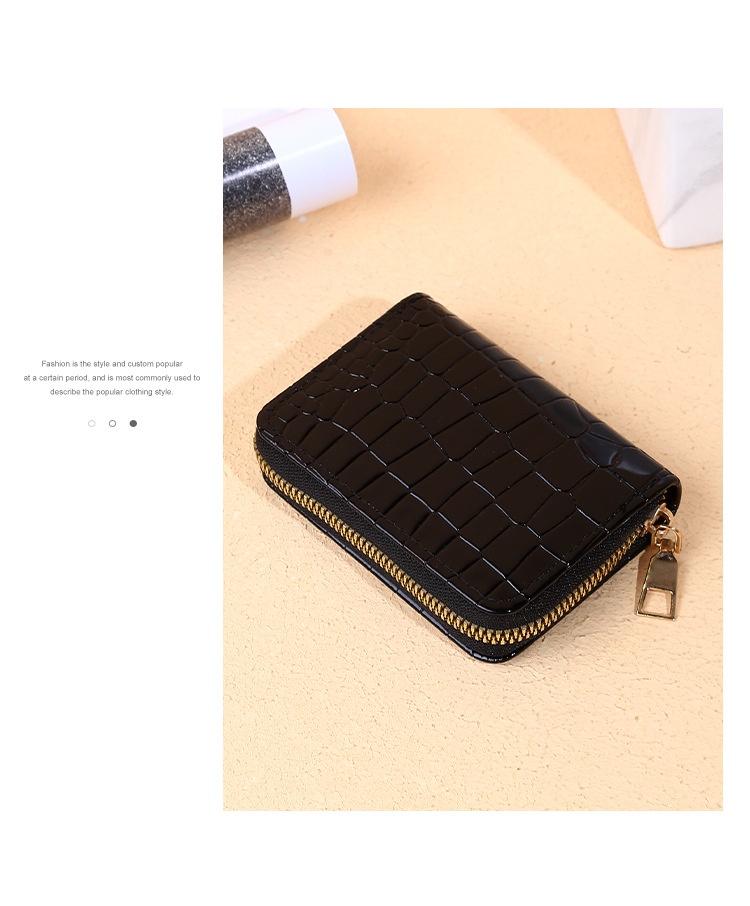 Unisex Solid Color Pu Leather Zipper Coin Purses display picture 2