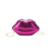 Fashionable cosmetic bag, one-shoulder bag on chain, phone bag