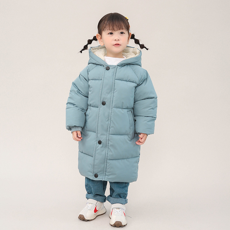 2024 ropa acolchada de algodón para niños ropa de invierno engrosada para hombres y mujeres ropa para niños mediana y grande abrigo grueso chaqueta acolchada de algodón para niños entrega de una pieza