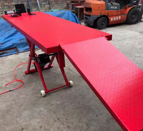 摩托车跑车电动修理工具举升升降机维修台修车架升降台工作台气动