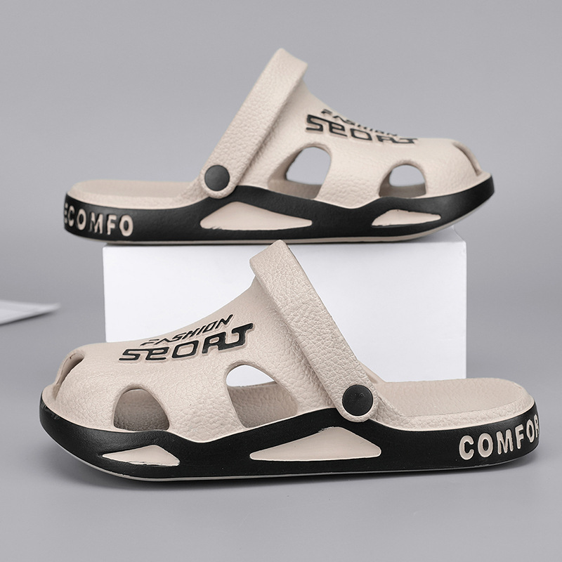 2025 nueva tendencia transfronteriza para hombres zapatos agujeros caseros al aire libre cómodos sandalias casuales ligeras al por mayor