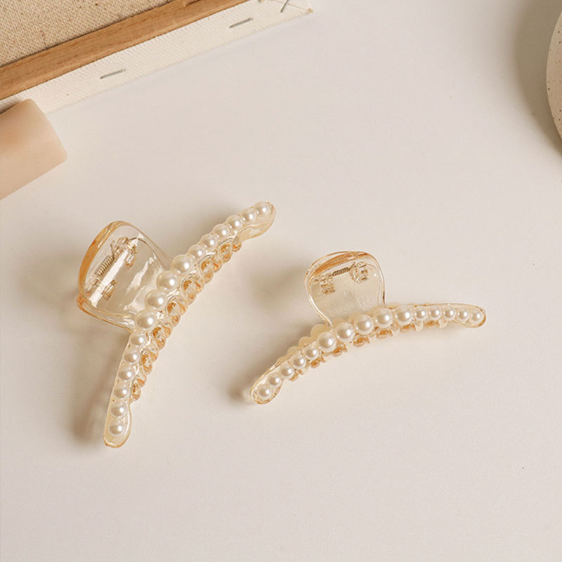 Simple Style Geometric Artificial Pearl Handmade Hair Claws 1 Piece display picture 15