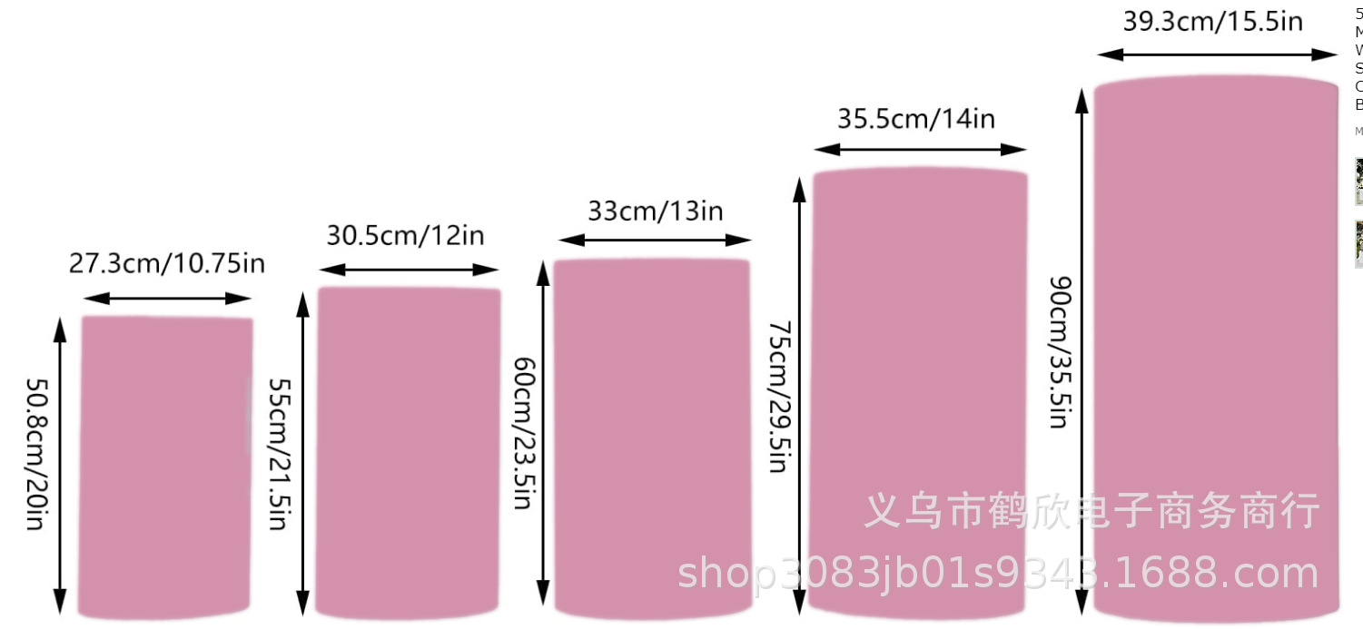 Venta caliente transfronteriza engrosada cubierta de la columna cubierta de la Mesa del cilindro decoración del partido cubierta de la tabla de tela elástica patrón imprimible