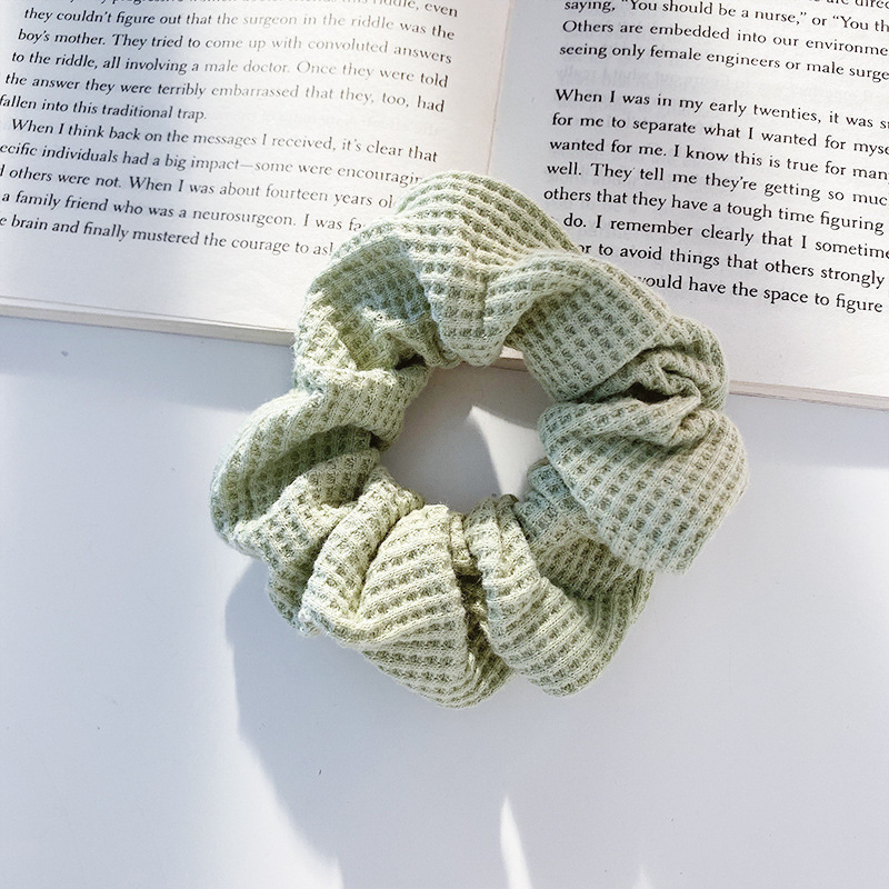 Arco de mariposa encaje intestino anillo de cabello de niña estilo pastoral de alto nivel flor de cabello cuerda de cabello bufandas cuadradas cuerda