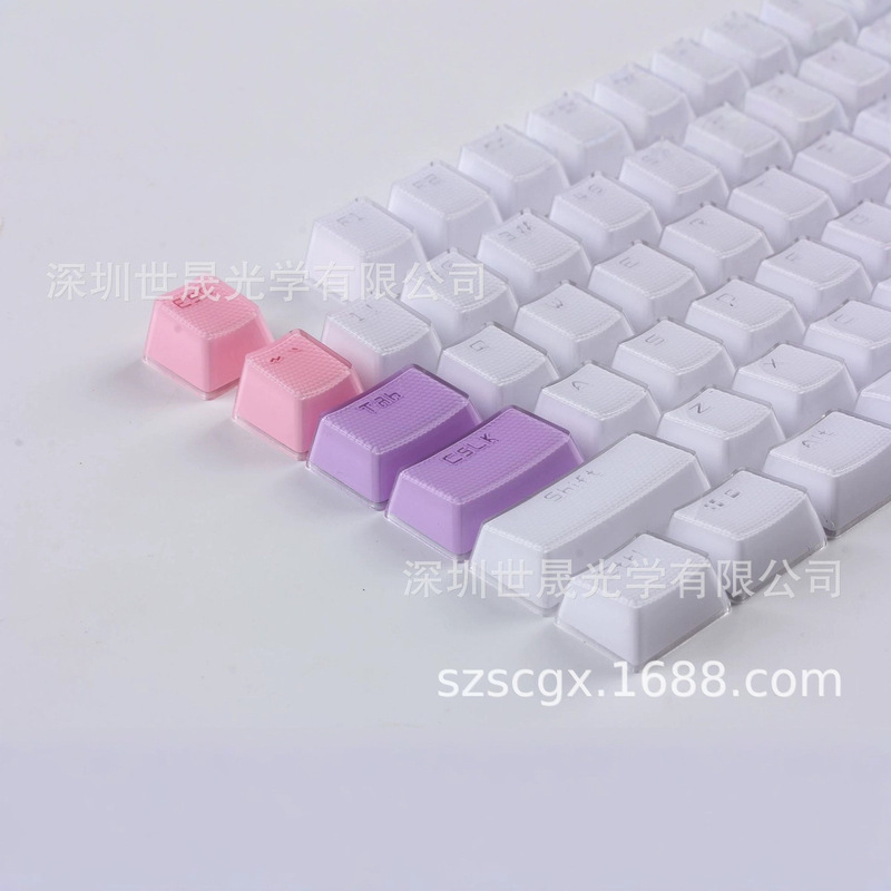Ice Crystal keycap particles visual silk feel suitable for standard mechanical keyboard not dust easy to handle