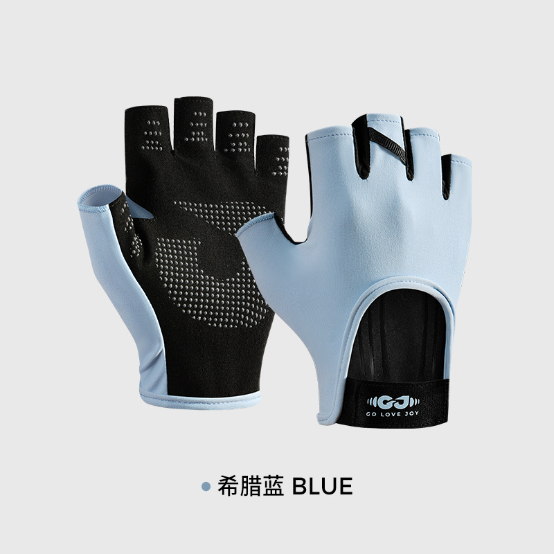 Reqi ciclismo fitness deportes al aire libre medio dedo guantes hombres y mujeres corriendo montañismo levantamiento de pesas antideslizante guantes transpirables delgados