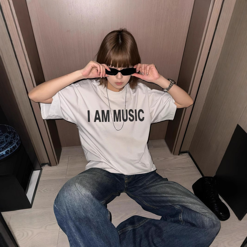 Playboi Carti Album Limited American Casual Letter Short-Sleeved Summer Men's Couple Loose Cotton T-Shirt