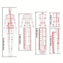 ④N 33 4 Types of Sewing Accessorie Measuring Ruler